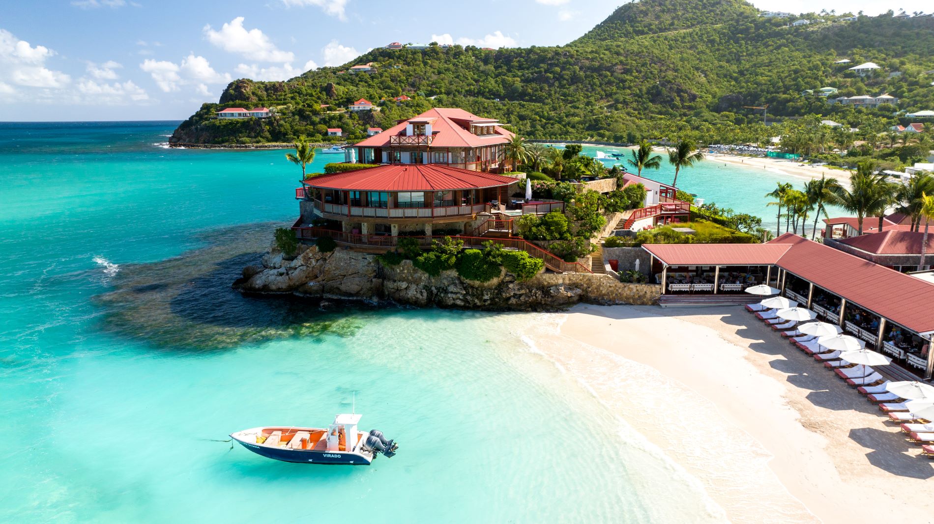 Eden Rock St Barths luxury resort in December