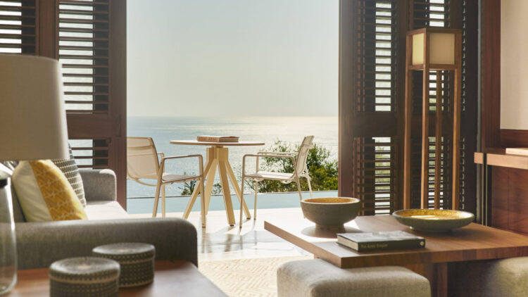 Four Seasons luxury suite terrace with ocean view and private seating Four Seasons Resort Tamarindo