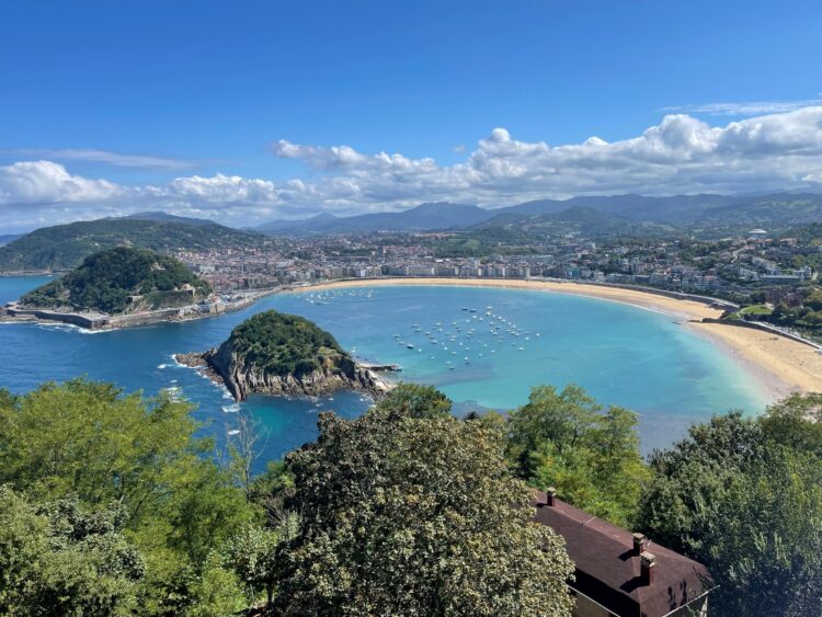 The Bay of La Concha, San Sebastian, Spain