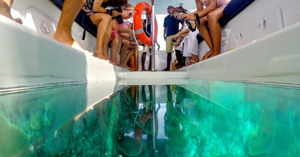 Glass Bottom Boat Rides in maldives