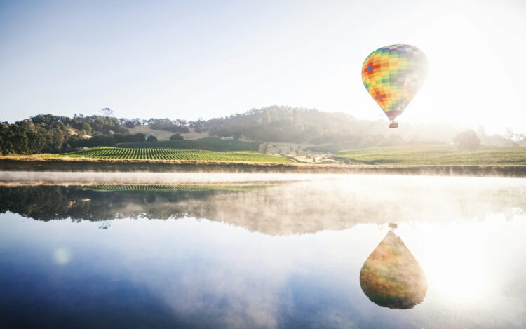 Soaring into 60 with style! 🎈🍷 A hot air balloon ride over Napa Valley’s vineyards is the perfect way to toast a milestone birthday. One of the Best 60th Birthday Travel Destinations! #60YearsYoung #NapaValley #BucketListBirthday