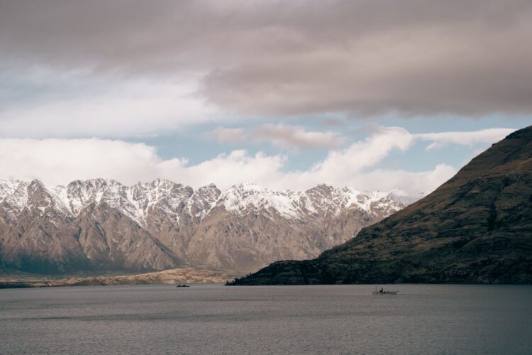 Lake Wakatipu and Remarkables mountain range near Queenstown, New Zealand, home to three Rosewood properties