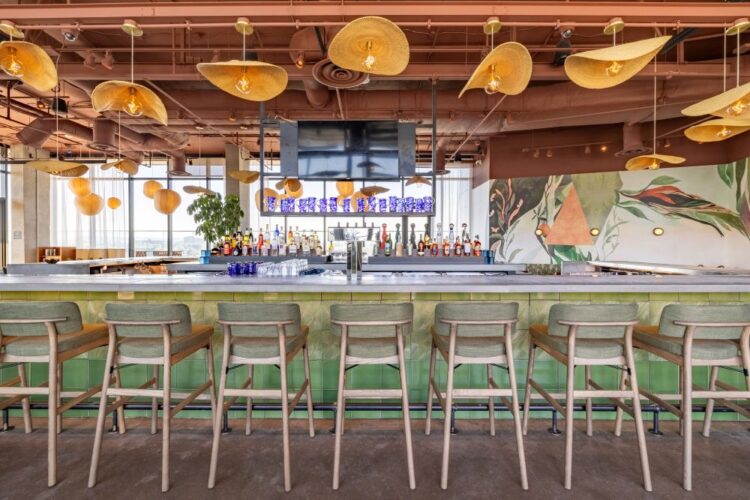 Butterfly restaurant interior at W Nashville