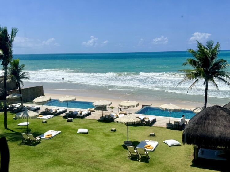 A beachfront resort in northeastern Brazil, one of several very different coastal experiences we encountered during our journey.